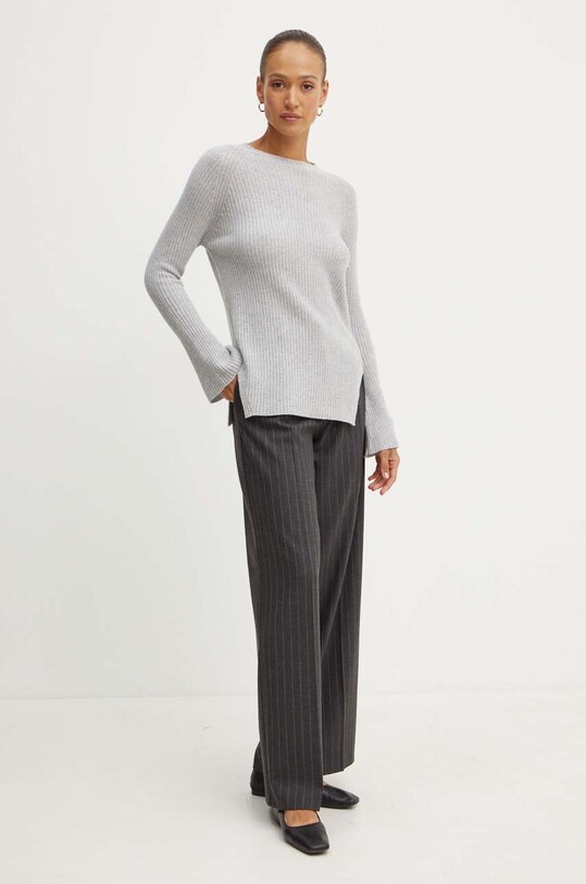 Vlnený sveter Twinset 242TP3715 sivá AW24