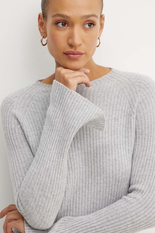 Vlnený sveter Twinset sivá 242TP3715