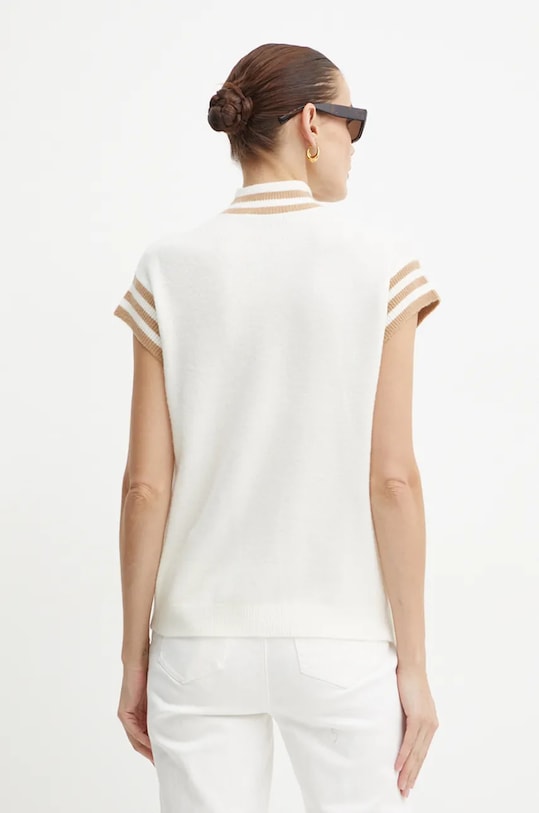 Oblečení Vesta s příměsí vlny Twinset 242TP3373 béžová