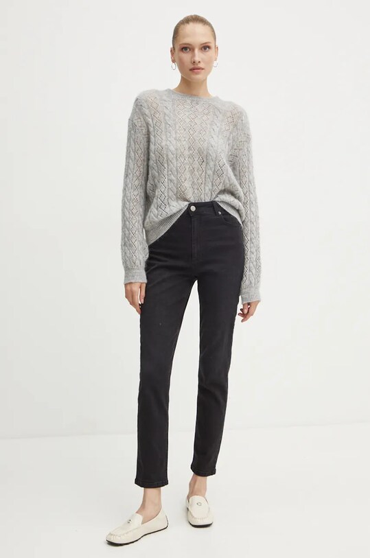 Свитер с примесью шерсти Twinset 242TP3691 серый AW24