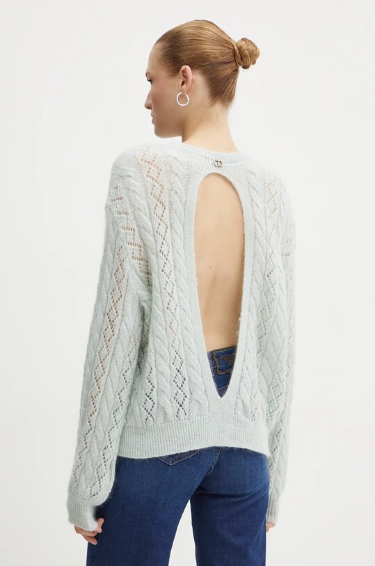 Oblečenie Sveter s prímesou vlny Twinset 242TP3691 zelená