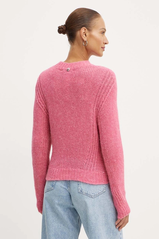 Odzież Twinset sweter z domieszką wełny 242AP3290 różowy