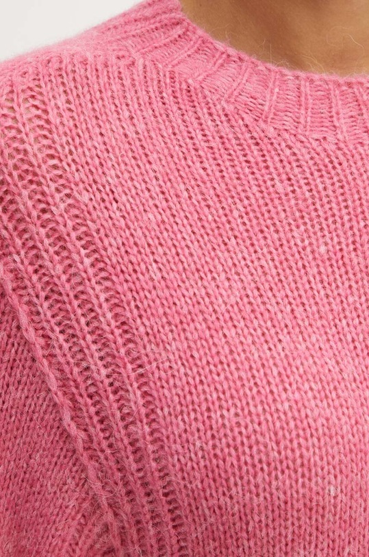 Sveter s prímesou vlny Twinset 242AP3290 ružová
