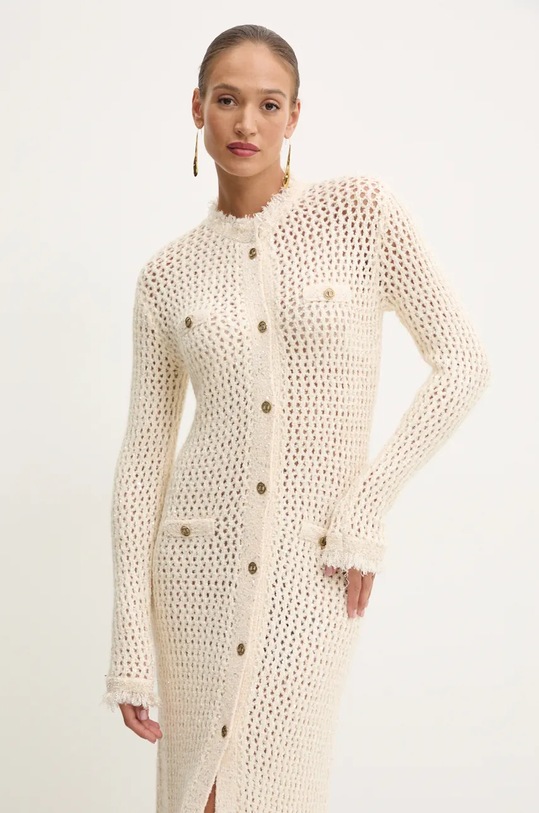 Twinset cardigan din amestec de lana 242TP3772 bej AW24