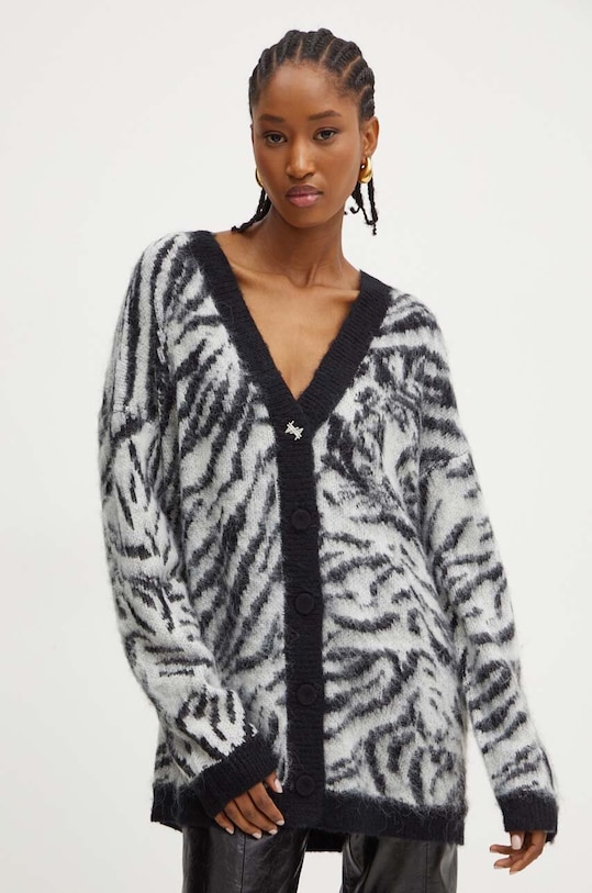 Twinset cardigan din amestec de lana negru 242AM3555