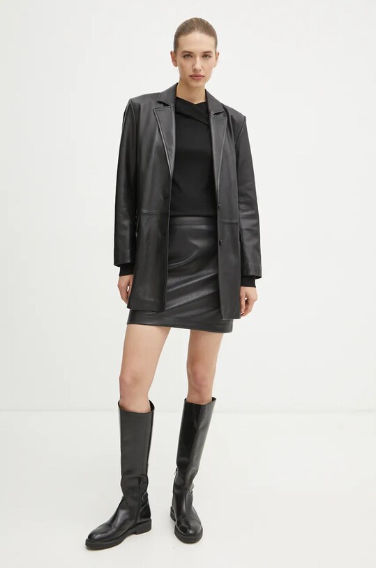 Svetr z vlněné směsi Twinset 242LL3ECC černá AW24