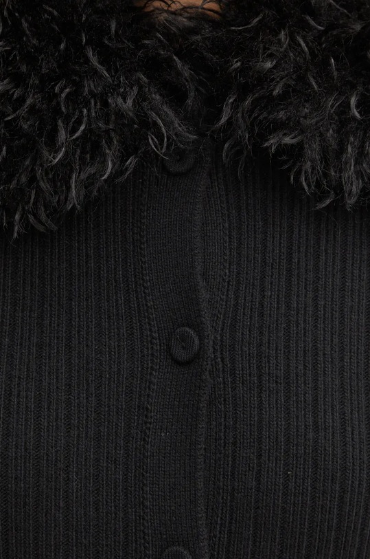 Kardigan s primjesom vune Twinset 242TT3430 crna