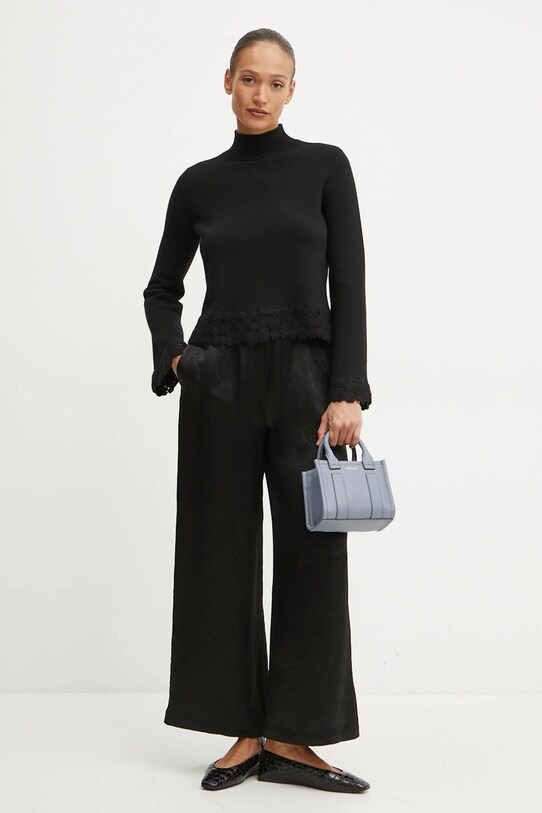 Свитер с примесью шерсти Twinset 242TT3421 чёрный AW24