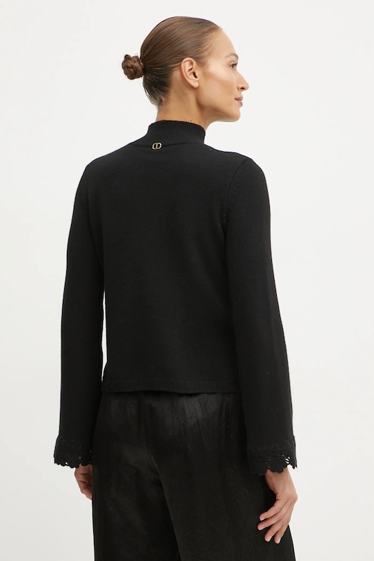 Odzież Twinset sweter z domieszką wełny 242TT3421 czarny
