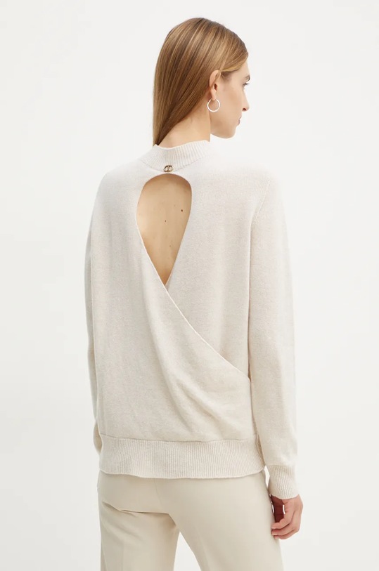 Odzież Twinset sweter 242TT3480 beżowy