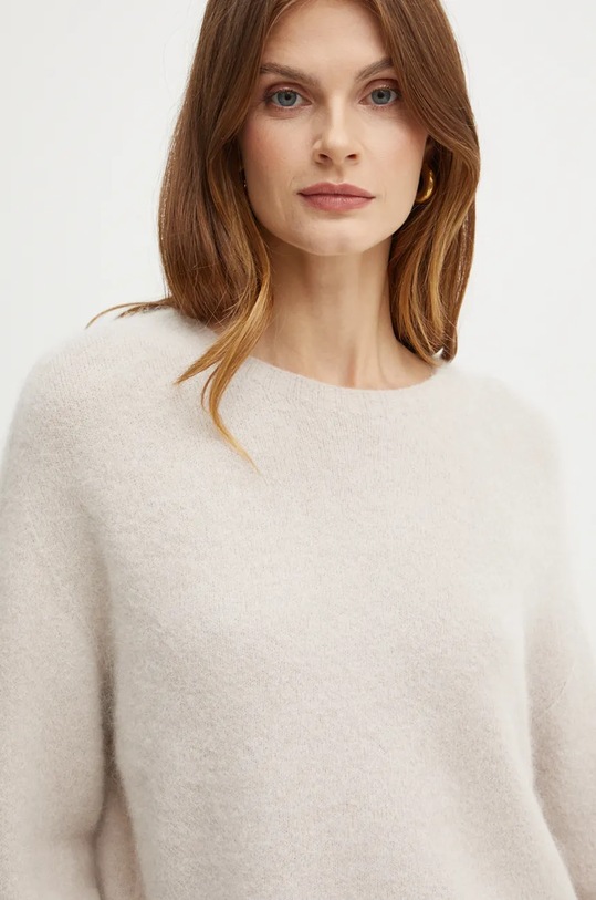 Marella sweter wełniany beżowy 2423366202200