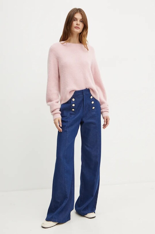 Вовняний светр Marella 2423366202200 рожевий AW24