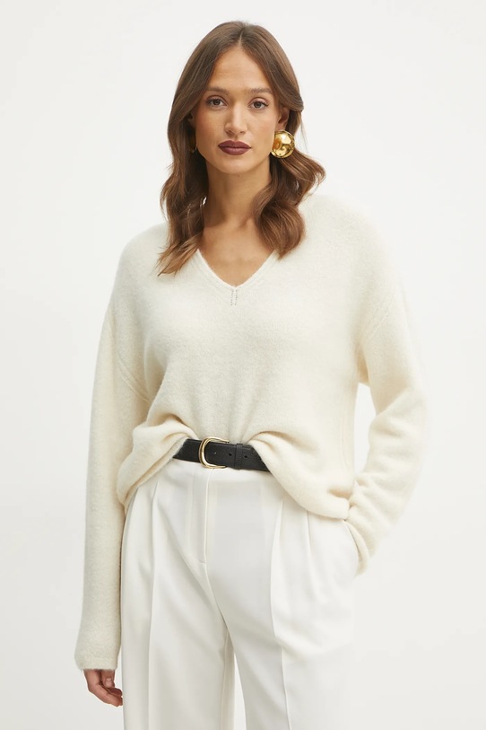 Volnen pulover Marella Tanka bež 2423366212200