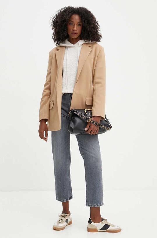 Sveter s prímesou vlny Marella 2423946015200 béžová AW24