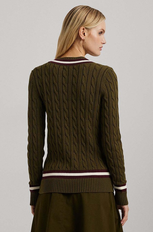 Βαμβακερό πουλόβερ Lauren Ralph Lauren 200951624 πράσινο AW24