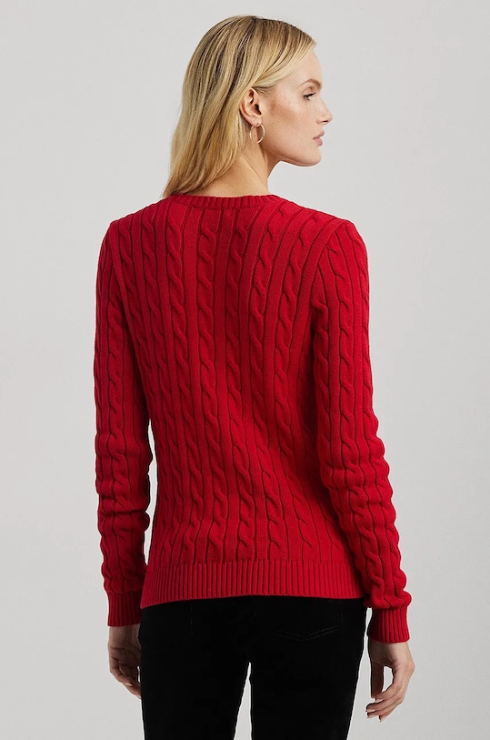 Pamučni pulover Lauren Ralph Lauren 200955434 crvena AW24