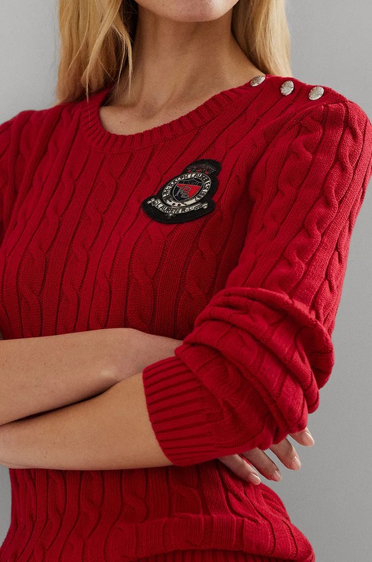 Odjeća Pamučni pulover Lauren Ralph Lauren 200955434 crvena