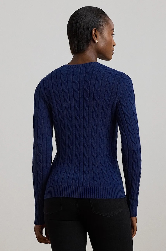 Bavlněný svetr Lauren Ralph Lauren 200955434 námořnická modř AW24