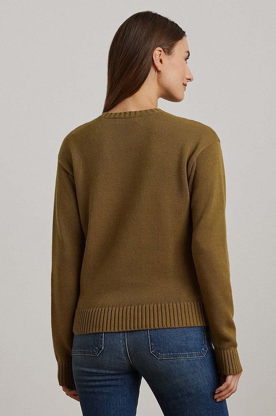 Bavlněný svetr Lauren Ralph Lauren 200955697 hnědá AW24