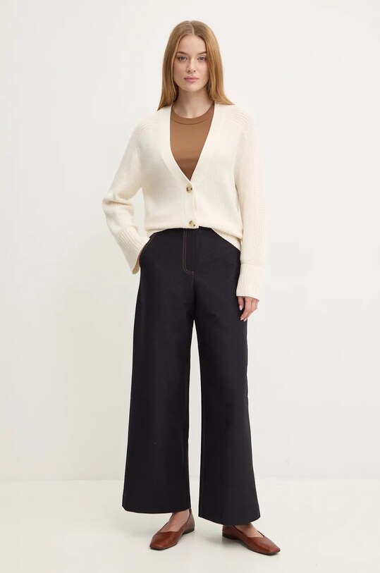 Boss Orange cardigan din lana 50525144 bej AW24