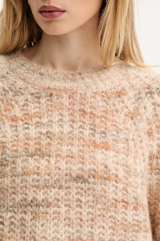 BOSS Orange sweter wełniany 50527837 beżowy