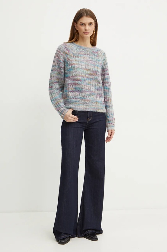 BOSS Orange sweter wełniany 50527837 multicolor AW24