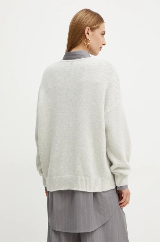 Odzież BOSS Orange sweter wełniany 50528631 szary