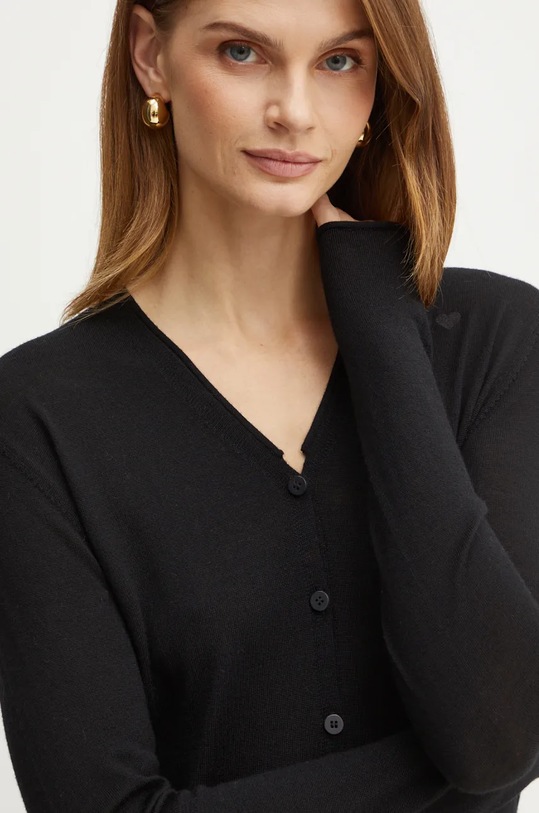 MAX&Co. cardigan din lână negru 2426346013200