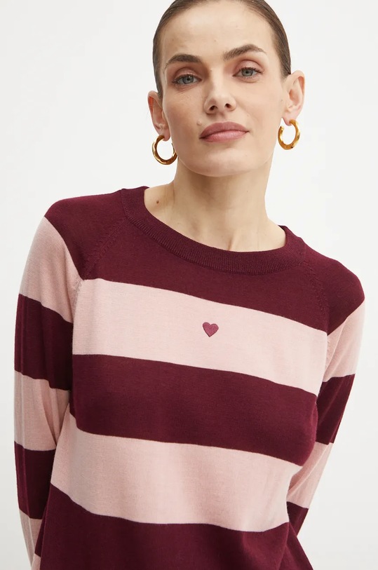 MAX&Co. pulover de lana subtiri burgundia 2426366013200