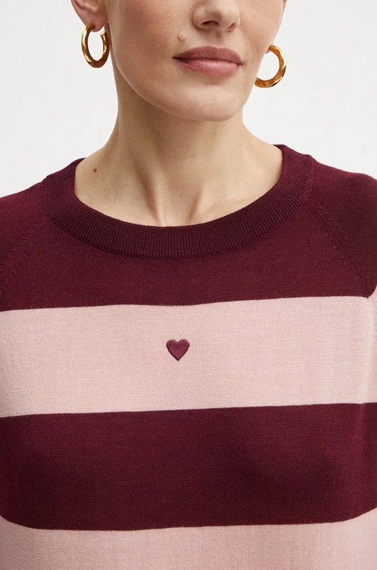 MAX&Co. pulover de lana 2426366013200 burgundia