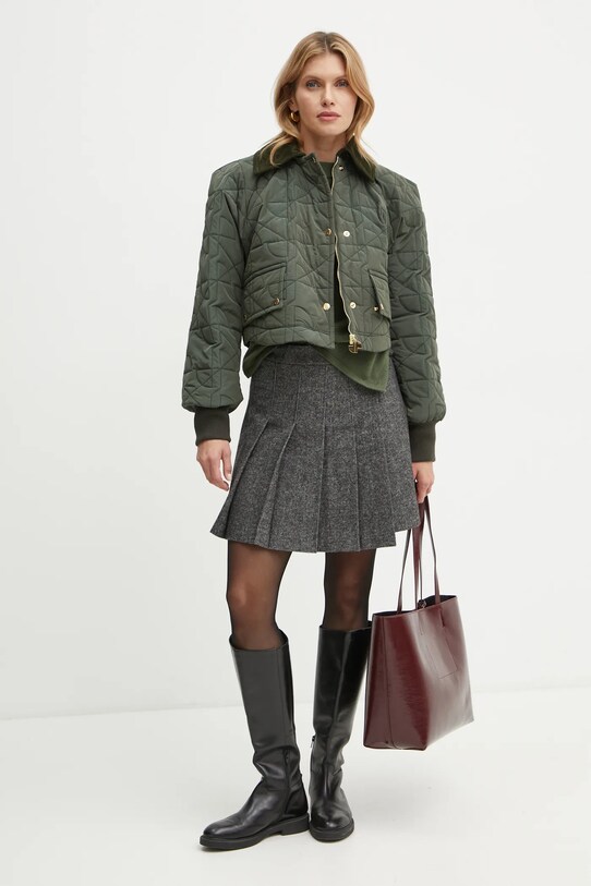 MAX&Co. sweter wełniany 2426366064200 zielony AW24