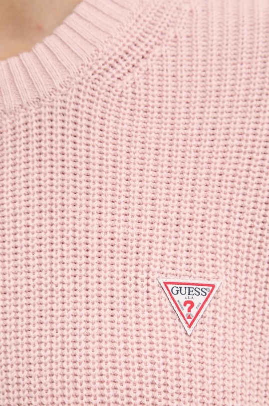 Bavlněný svetr Guess Jeans W4BR08.Z3HM1 růžová