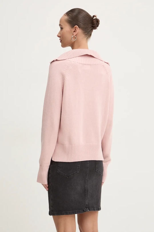 Odzież Guess Jeans sweter bawełniany W4BR14.Z3HM1 różowy