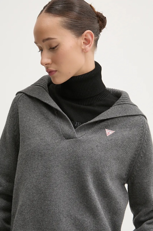 Guess Jeans sweter bawełniany szary W4BR14.Z3HM1