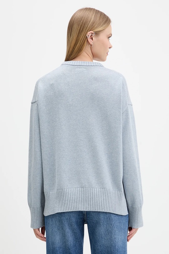 Odzież Guess Jeans sweter bawełniany W4BR12.Z3HM1 niebieski