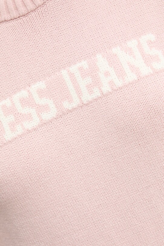Guess Jeans sweter bawełniany W4BR10.Z3HM1 różowy