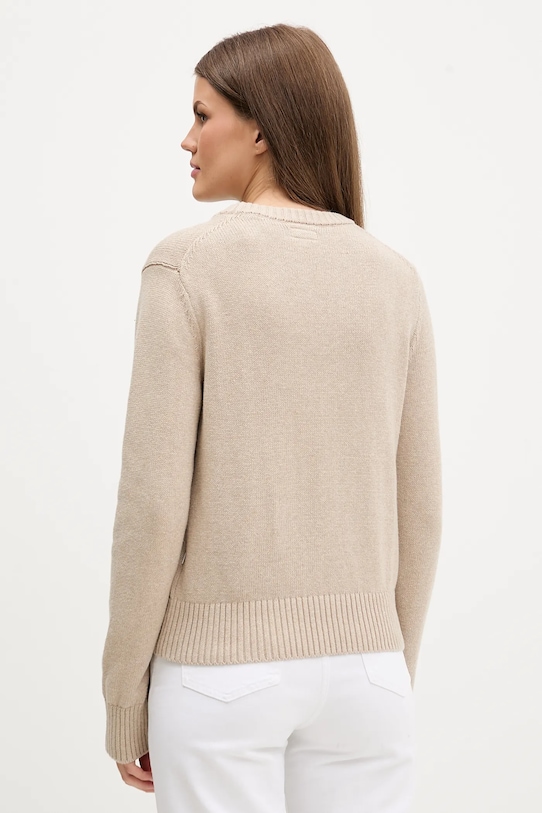 Odzież Guess Jeans sweter bawełniany W4BR10.Z3HM1 beżowy