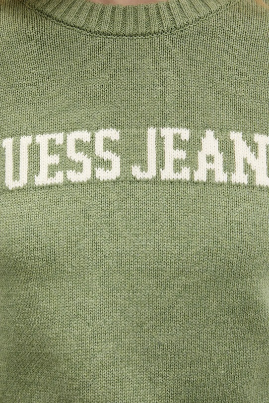 Guess Jeans sweter bawełniany W4BR10.Z3HM1 zielony