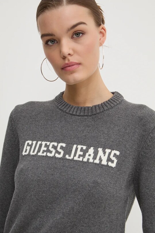 Бавовняний светр Guess Jeans сірий W4BR10.Z3HM1