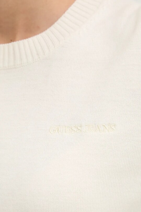Светр з домішкою вовни Guess Jeans W4BR83.Z3HO2 бежевий
