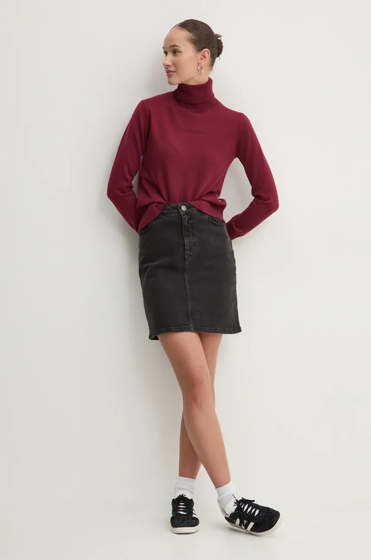 Sveter Guess Jeans W4BR15.Z3HO2 burgundské AW25