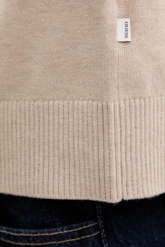 Guess Jeans kardigan z domieszką wełny W4BR16.Z3HO2 beżowy