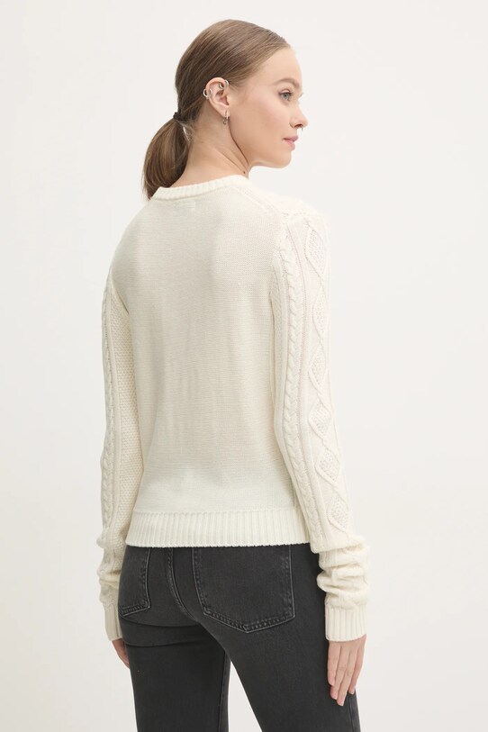 Odzież Guess Jeans sweter z domieszką wełny W4BR13.Z3HN2 beżowy