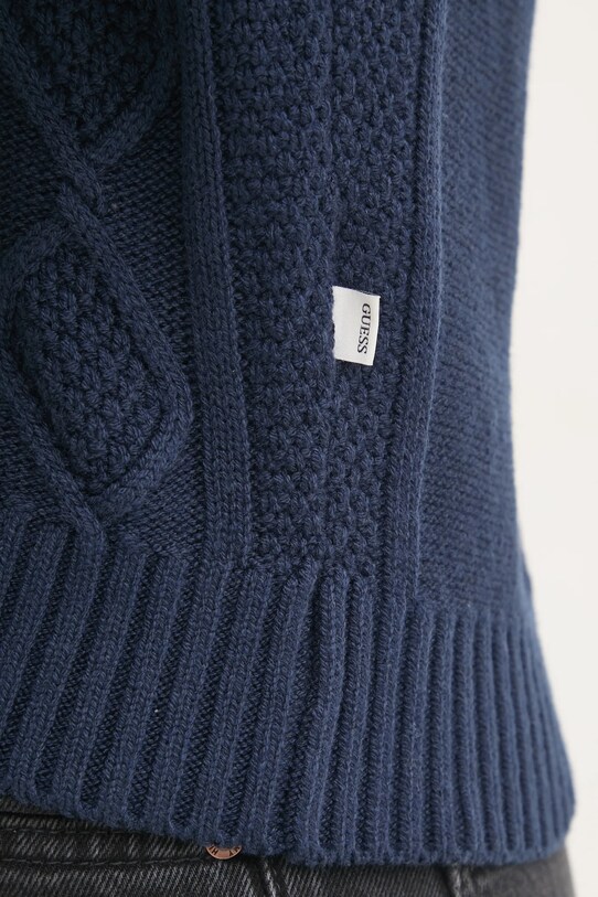 Светр з домішкою вовни Guess Jeans W4BR13.Z3HN2 темно-синій