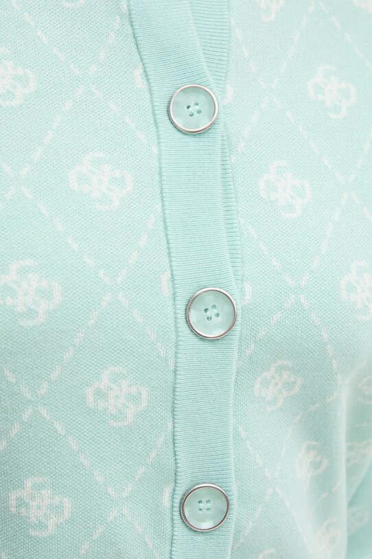 Кардиган с примесью шерсти Guess SARAH W4BR0D.Z3JD2 бирюзовый