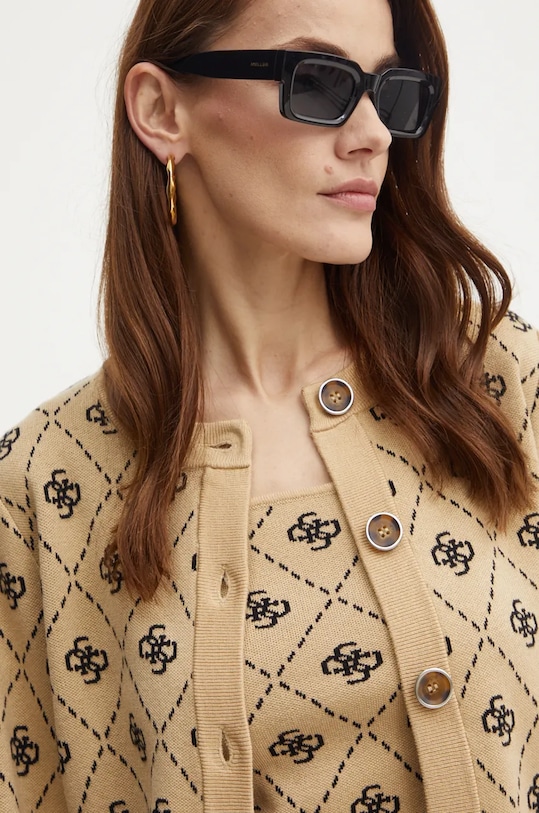 Svetr s příměsí vlny Guess SARAH béžová W4BR0D.Z3JD2