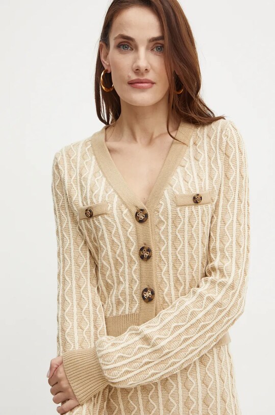 Джемпер Guess TIFFANY бежевый W4BR0F.Z3K40