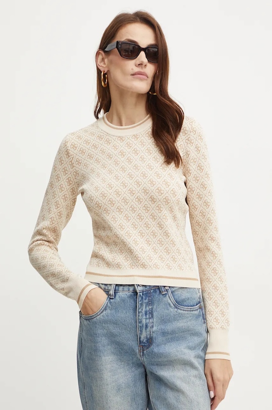 Svetr Guess LISE kulatý béžová W4BR21.Z37K0