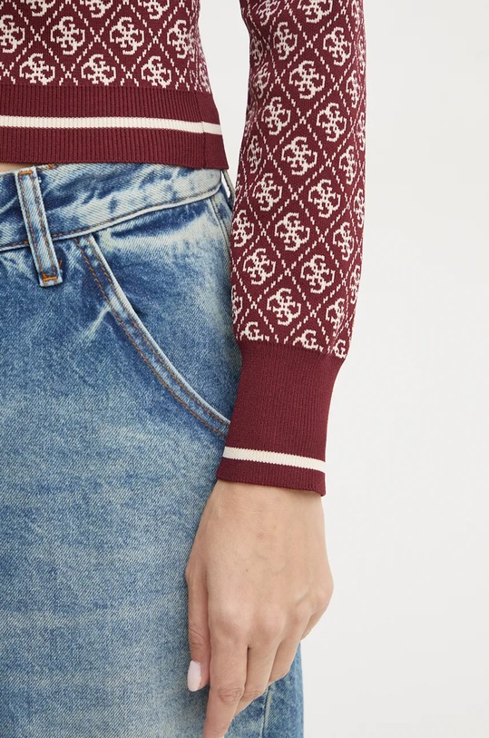 Svetr Guess LISE W4BR21.Z37K0 burgundské
