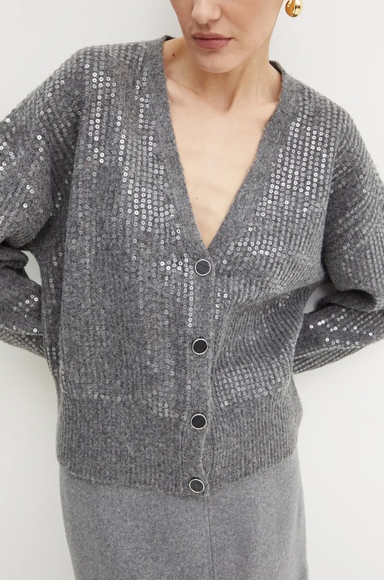 Guess kardigan z domieszką wełny RILEY W4BR44.Z3J92 szary